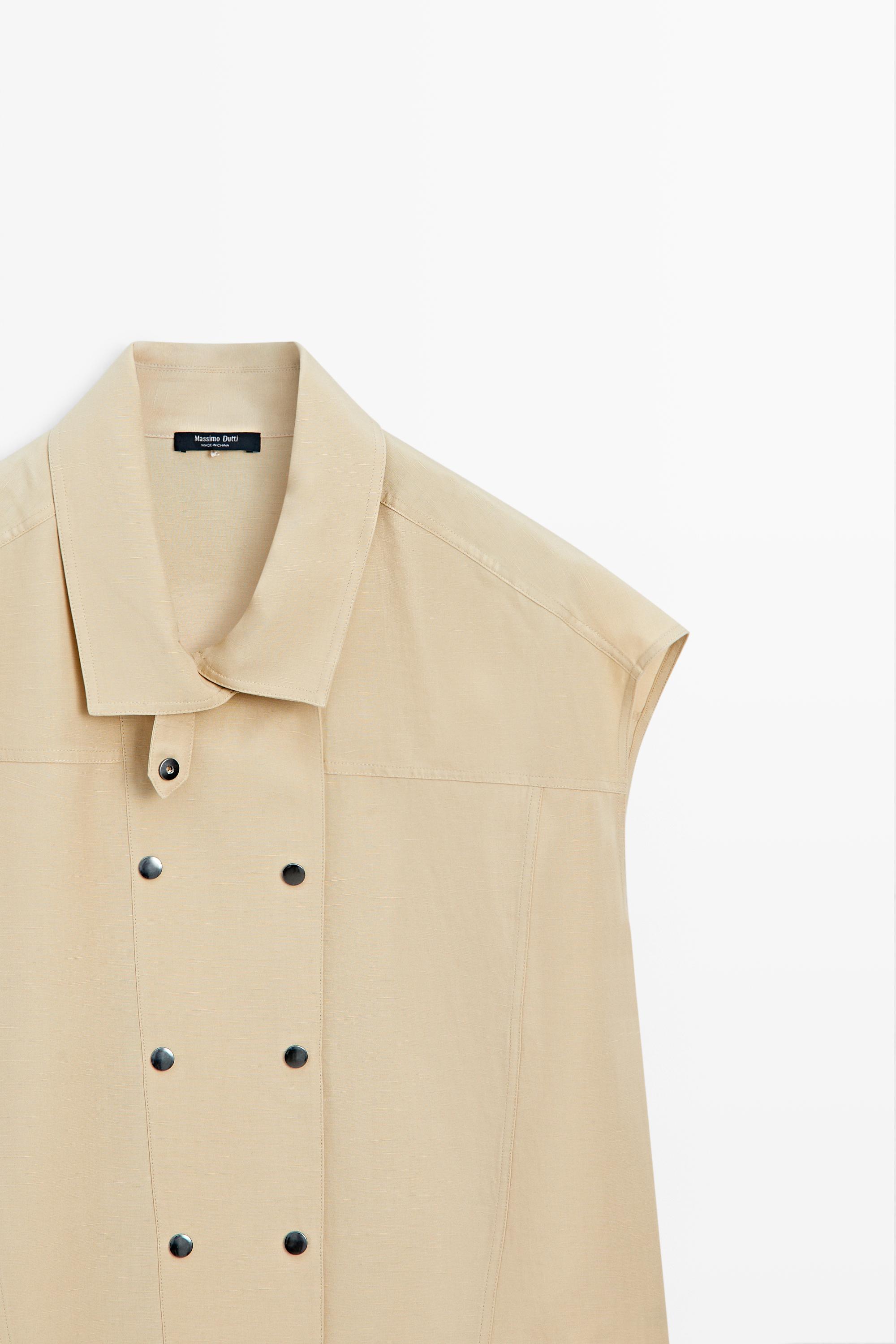 Chemise manches courtes boutons-pression